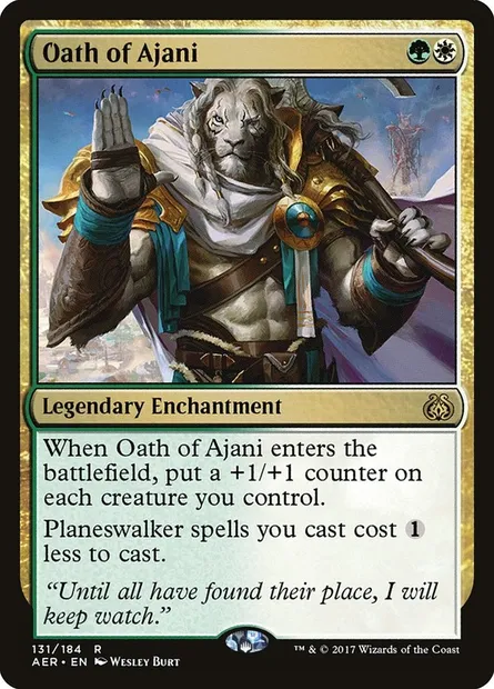 Oath of Ajani, Magic card AER 131 — Aether Revolt set