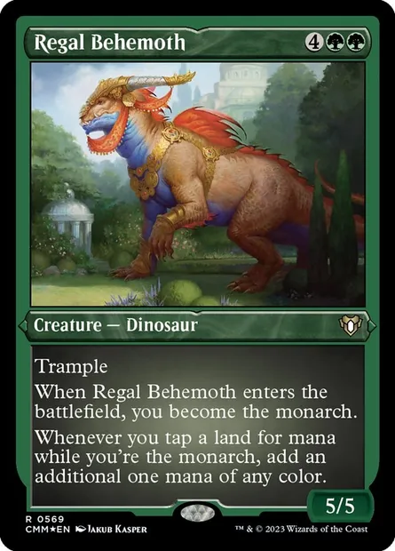 Regal Behemoth, Magic card CMM 569 — Commander Masters set
