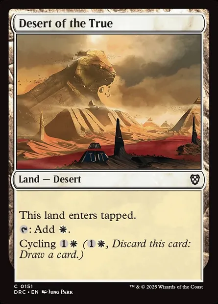 Desert of the True, Magic card DRC 151 — Aetherdrift Commander set