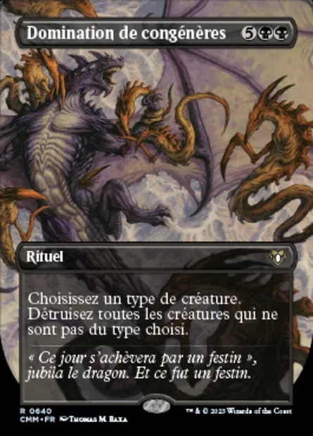 Domination de congénères, carte Magic CMM 640 — extension Commander Masters