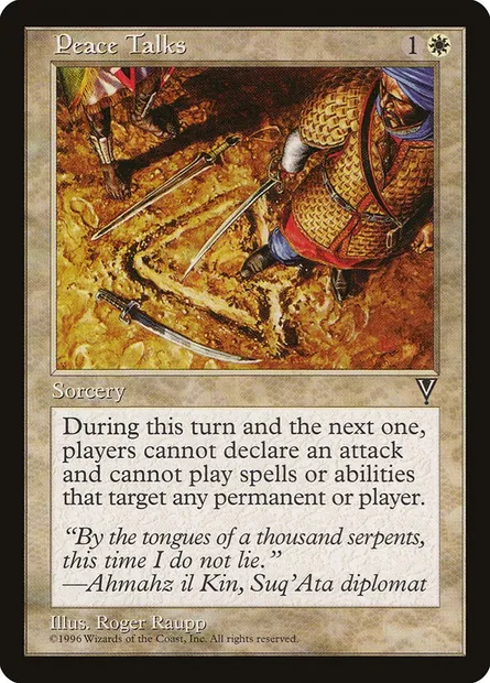 Peace Talks, Magic card VIS 15 — Visions set