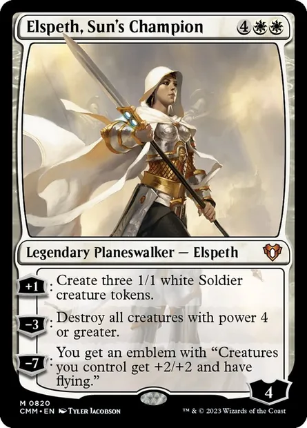 Elspeth, Sun's Champion, Magic card CMM 820 — Commander Masters set