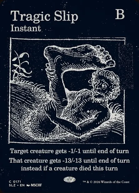 Tragic Slip, Magic card SLZ 171 — The Zeta Set set