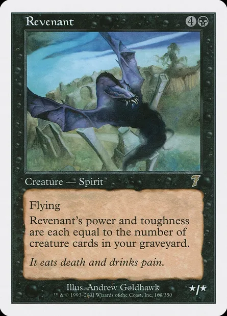 Revenant, carte Magic 7ED 160 — extension Septième Edition