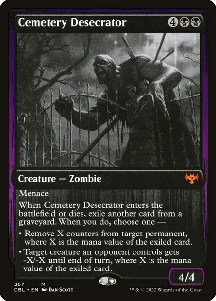 Cemetery Desecrator, Magic card DBL 367 — Innistrad: Double Feature set