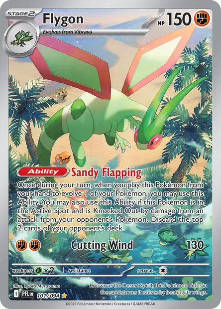 Flygon, Pokémon card PFL 101 — Phantasmal Flames set