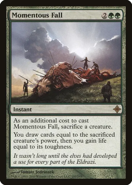 Momentous Fall, Magic card ROE 197 — Rise of the Eldrazi set