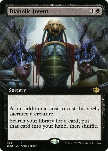 Diabolic Intent, Magic card BRO 324 — The Brothers' War set