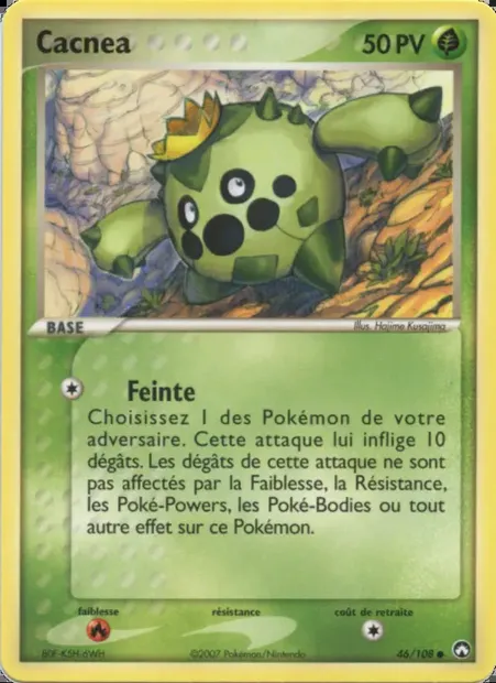 Cacnea, carte Pokémon PK 46 — extension EX Gardiens du Pouvoir