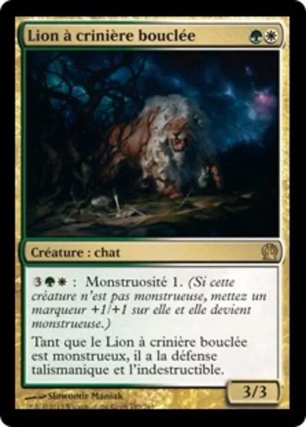 Lion à crinière bouclée, carte Magic THS 193 — extension Theros