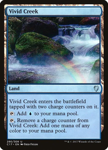 Vivid Creek, Magic card C17 290 — Commander 2017 set