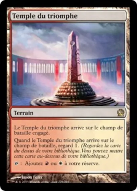 Temple du triomphe, carte Magic THS 228 — extension Theros