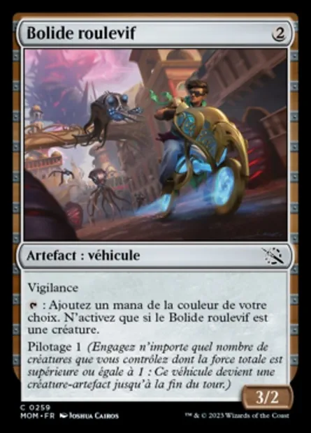 Bolide roulevif, carte Magic MOM 259 — extension L'invasion des machines