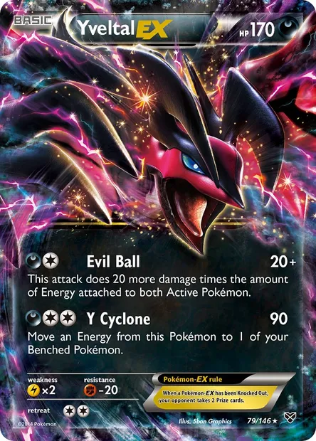 Yveltal EX, Pokémon card XY 79 — XY set