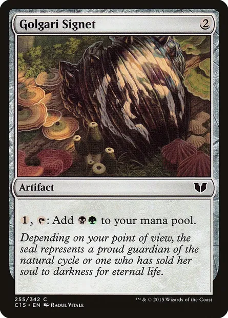 Golgari Signet, Magic card C15 255 — Commander 2015 set