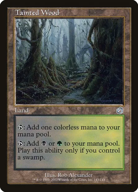 Bois souillé, carte Magic TOR 143 — extension Tourment