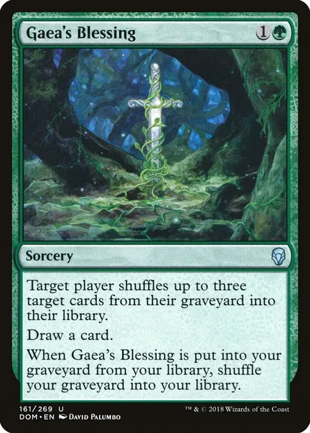 Gaea's Blessing, Magic card DOM 161 — Dominaria set