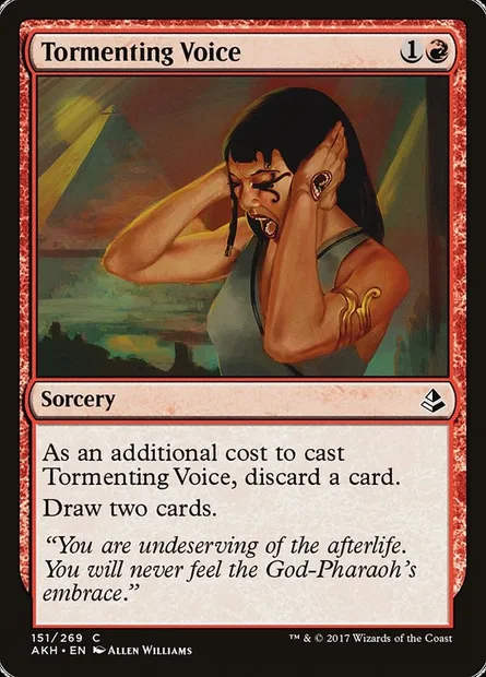 Tormenting Voice, Magic card AKH 151 — Amonkhet set