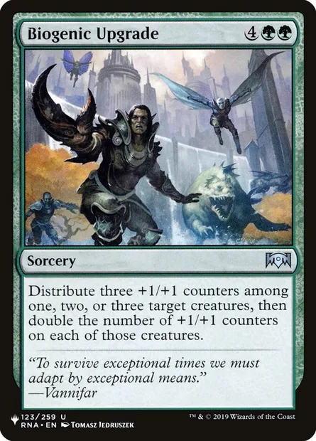Biogenic Upgrade, Magic card PLST RNA-123 — The List set