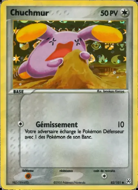 Chuchmur, carte Pokémon HL 82 — extension EX Légendes Oubliées