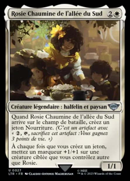 Rosie Chaumine de l'allée du Sud, carte Magic LTR 27 — extension Le Seigneur des Anneaux : chroniques de la Terre du Milieu