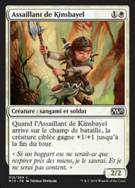 Assaillant de Kinsbayel, carte Magic M15 16 — extension Magic 2015