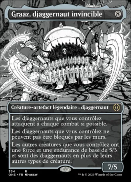 Graaz, djaggernaut invincible, carte Magic ONE 334 — extension Tous Phyrexians