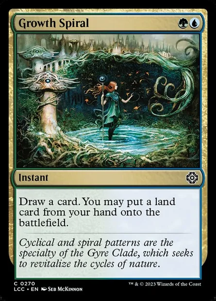 Growth Spiral, Magic card LCC 270 — The Lost Caverns of Ixalan Commander set