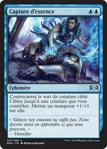 Capture d'essence, carte Magic RNA 37 — extension L'allégeance de Ravnica