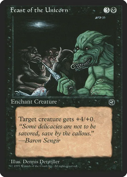 Feast of the Unicorn, Magic card HML 47a — Homelands set
