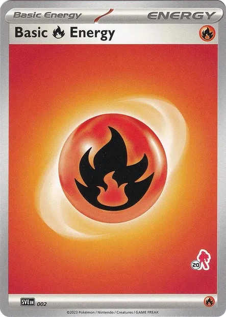 Basic Fire Energy, Pokémon card BA24 002-20 — Battle Academy 2024 set