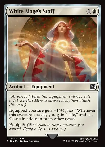 White Mage's Staff, Magic card FIN 42 — Final Fantasy set