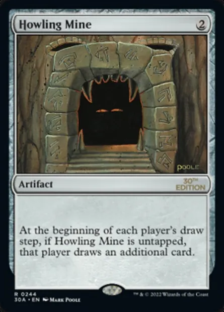 Howling Mine, Magic card 30A 244 — 30th Anniversary Edition set