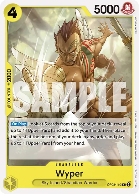 Wyper, One Piece card OP08-110 — TWO LEGENDS set