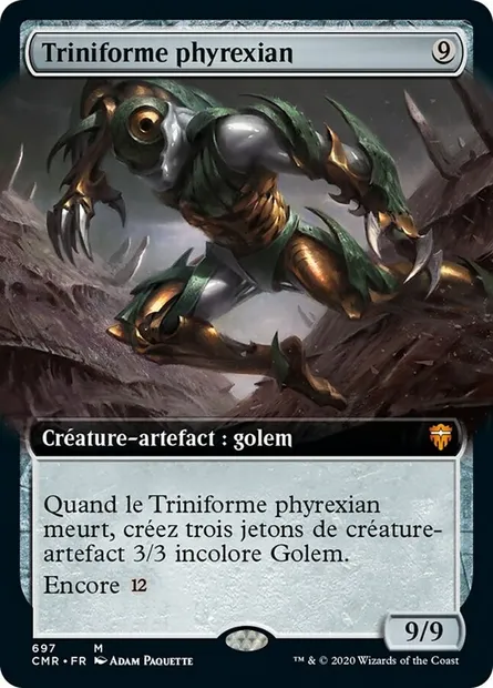 Triniforme phyrexian, carte Magic CMR 697 — extension Commander Legends