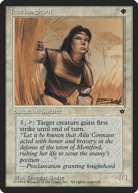 Eclaireurs icatian, carte Magic FEM 13b — extension Fallen Empires