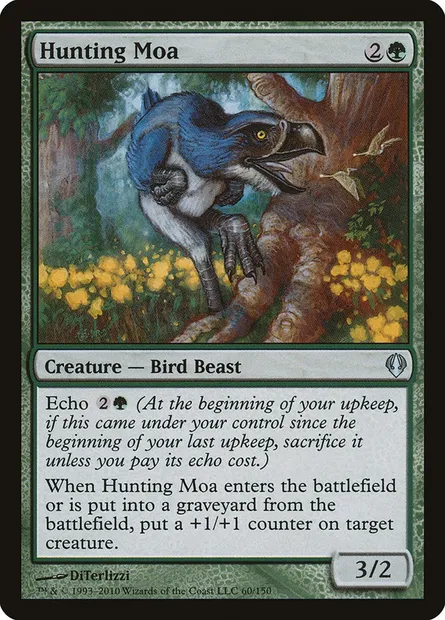 Moa Chasseur, carte Magic ARC 60 — extension Archenemy