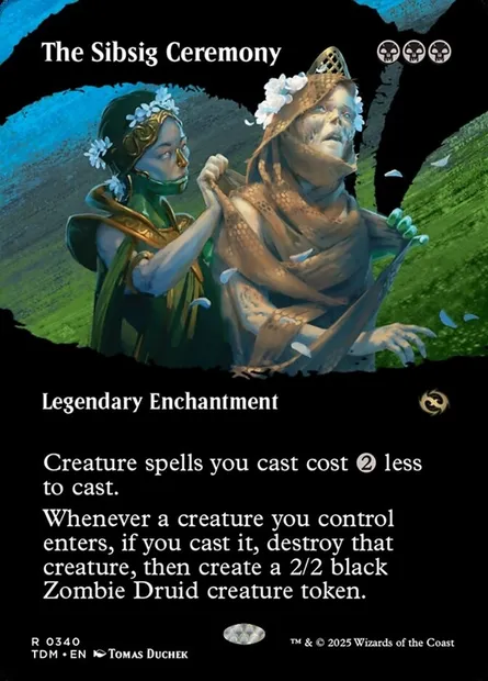 The Sibsig Ceremony, Magic card TDM 340 — Tarkir: Dragonstorm set