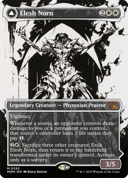 Elesh Norn // The Argent Etchings, Magic card MOM 292 — March of the Machine set