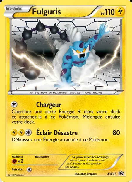Fulguris, carte Pokémon BW 41 — extension Promo BW