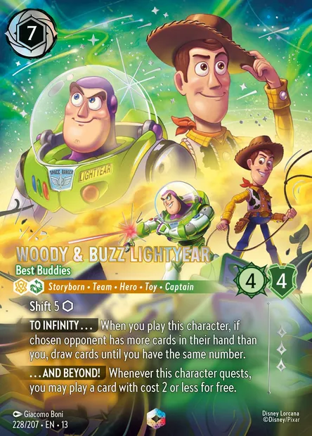 Woody & Buzz Lightyear - Best Buddies, Disney Lorcana card CH13-228 — Attack of the Vine! set