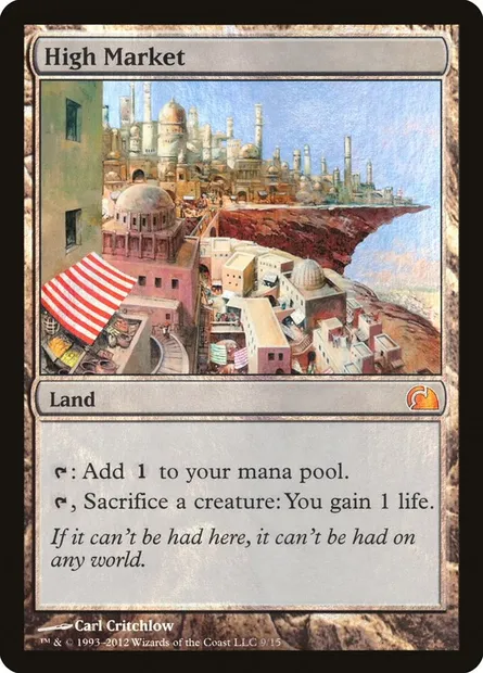 Haut marché, carte Magic V12 9 — extension From the Vault: Realms