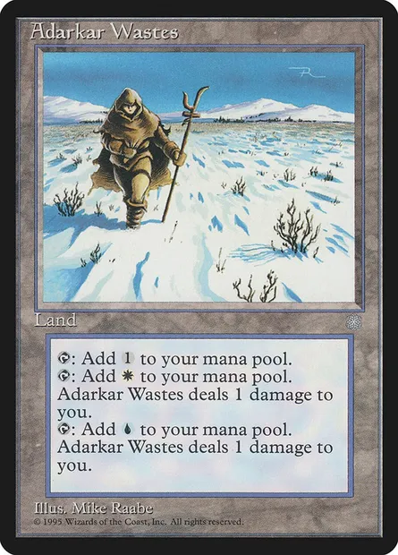 Adarkar Wastes, Magic card ICE 351 — Ice Age set