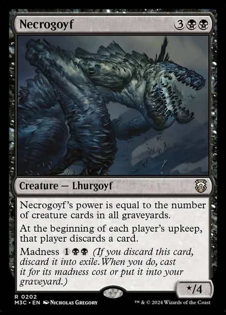 Necrogoyf, Magic card M3C 202 — Modern Horizons 3 Commander set