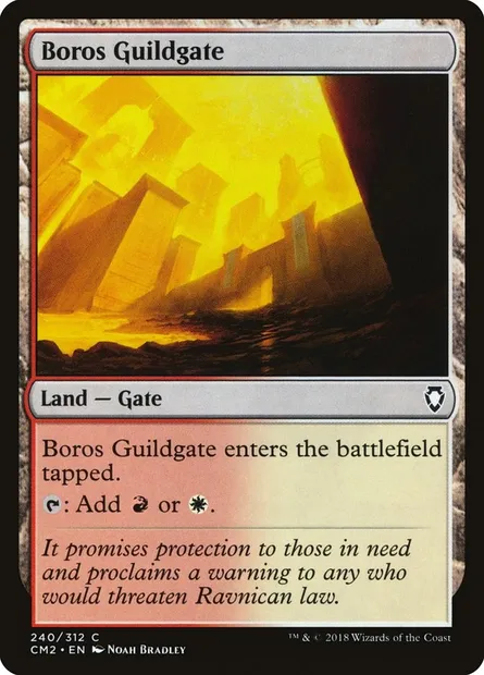 Boros Guildgate, Magic card CM2 240 — Commander Anthology Volume II set