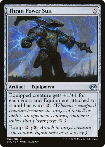 Thran Power Suit, Magic card BRO 253 — The Brothers' War set
