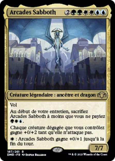 Arcades Sabboth, carte Magic DMR 187 — extension Dominaria Remastered