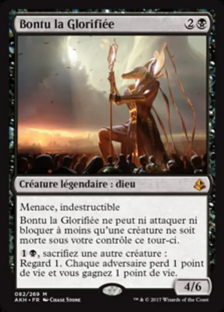 Bontu la Glorifiée, carte Magic AKH 82 — extension Amonkhet