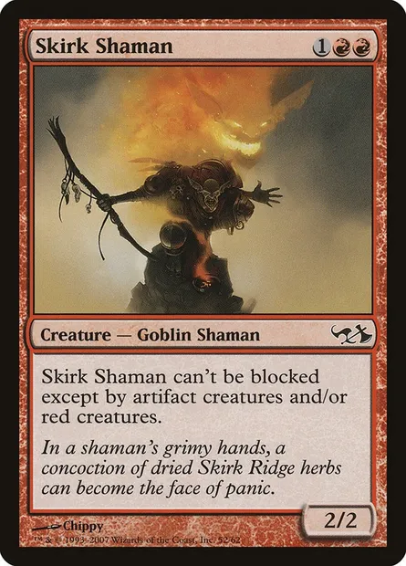Shamane skirkien, carte Magic DD1 52 — extension Duel Decks: Elves vs. Goblins