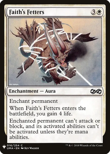 Fers de la foi, carte Magic PLST UMA-16 — extension The List